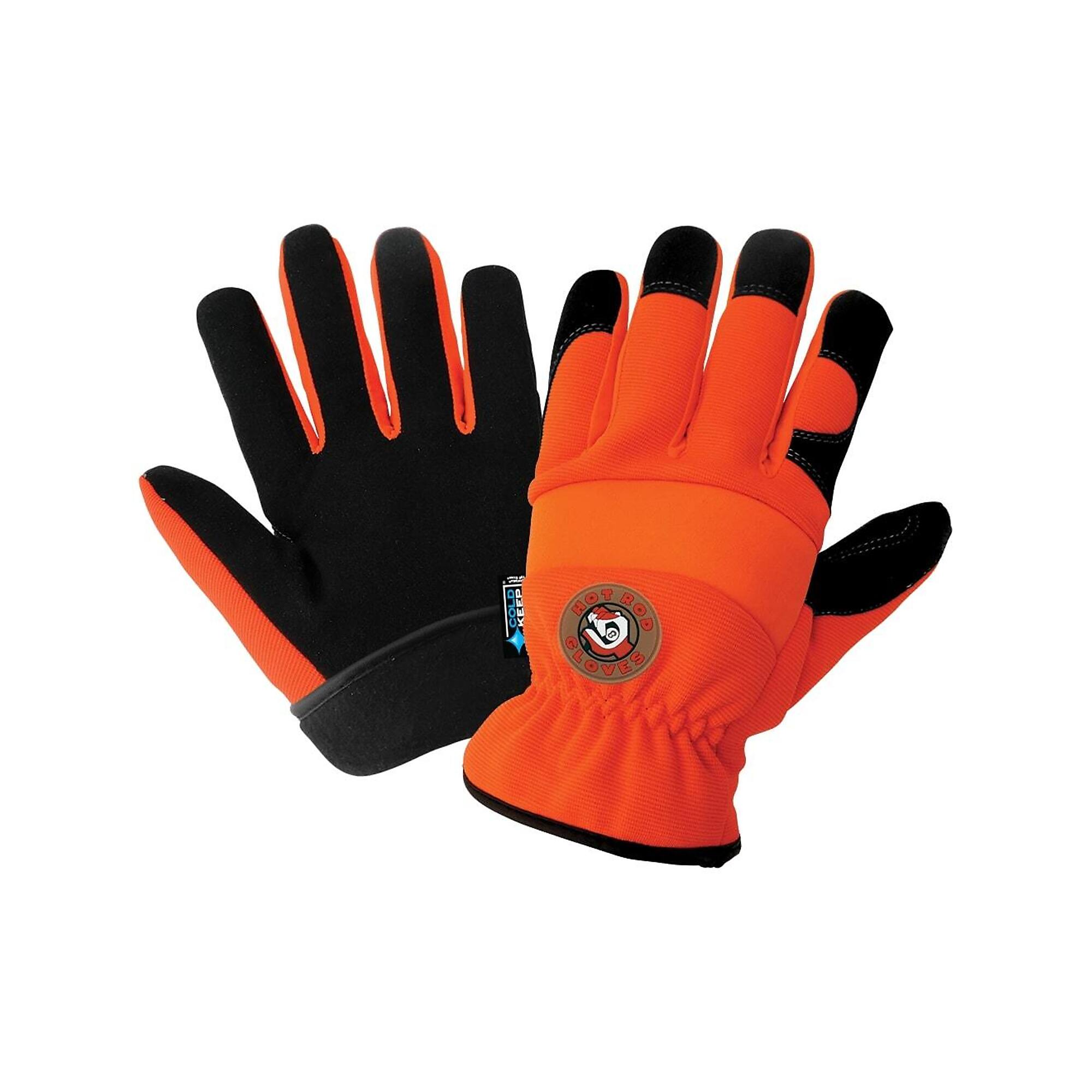 Global Glove Hi-Vis,100G Insulated, Water Proof Gloves - 12 Pairs